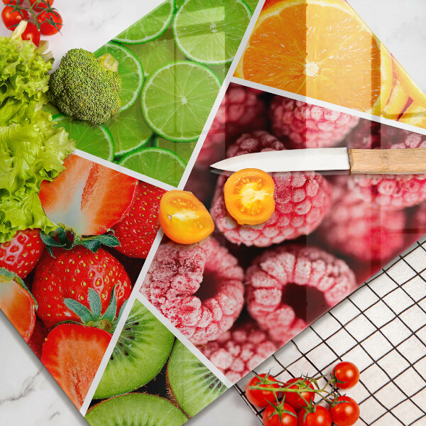 Herd schutzplatte Bunte Früchte