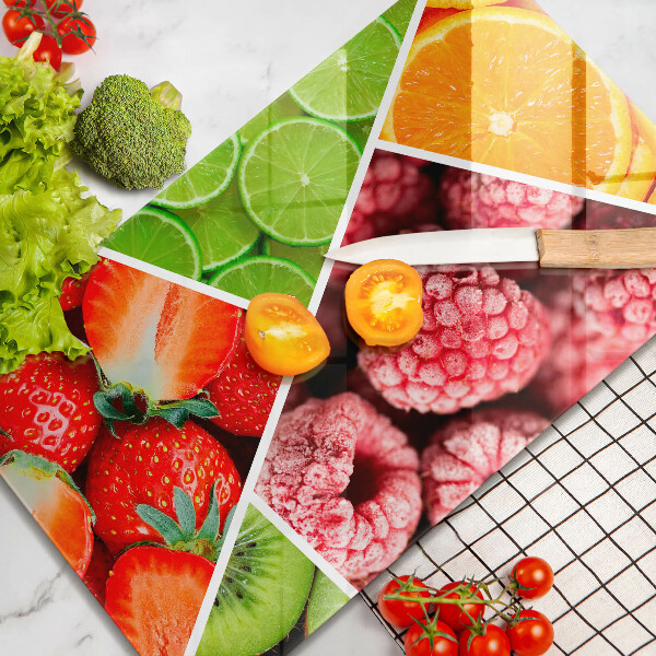 Herd schutzplatte Bunte Früchte