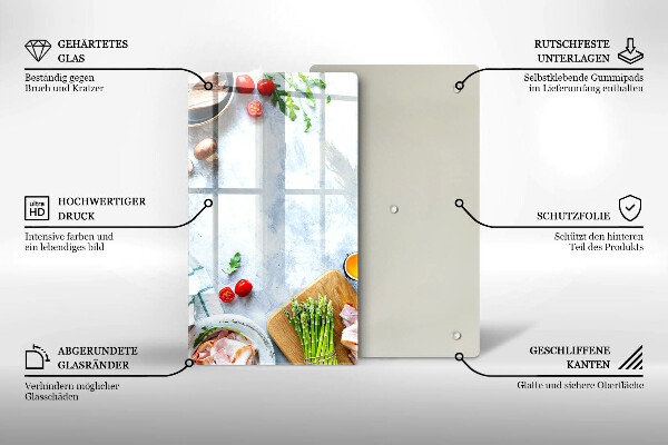 Herd schutzplatte Zutaten in der Küche