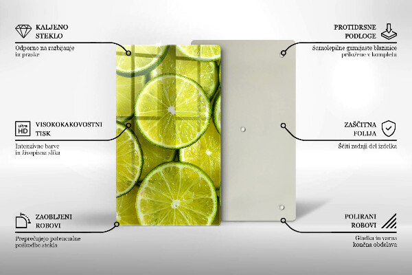 Abdeckung induktionskochfeld Limettenscheiben
