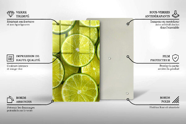 Abdeckung induktionskochfeld Limettenscheiben