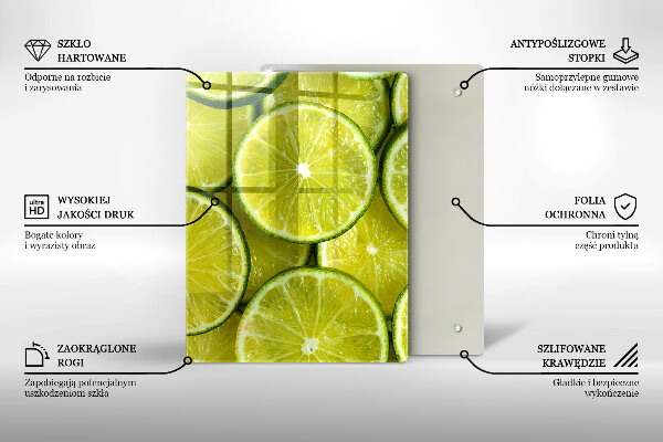 Abdeckung induktionskochfeld Limettenscheiben