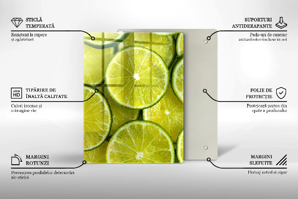 Abdeckung induktionskochfeld Limettenscheiben