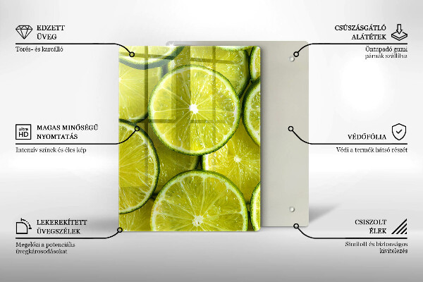 Abdeckung induktionskochfeld Limettenscheiben