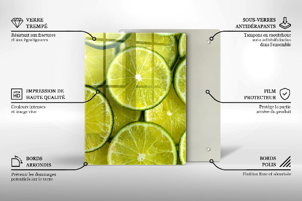 Abdeckung induktionskochfeld Limettenscheiben