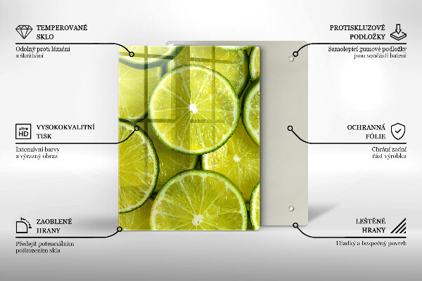 Abdeckung induktionskochfeld Limettenscheiben