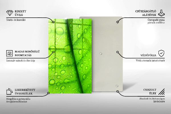 Abdeckung induktionskochfeld Nahaufnahme eines Blattes