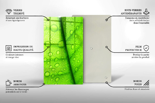 Abdeckung induktionskochfeld Nahaufnahme eines Blattes