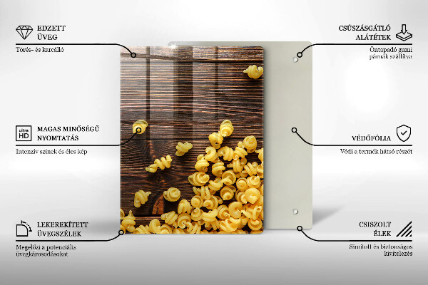 Abdeckung induktionskochfeld Nudeln auf dem Tisch