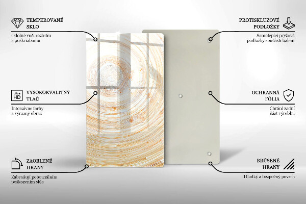 Abdeckung induktionskochfeld Holzstruktur