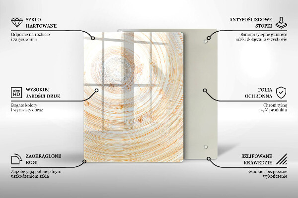 Abdeckung induktionskochfeld Holzstruktur