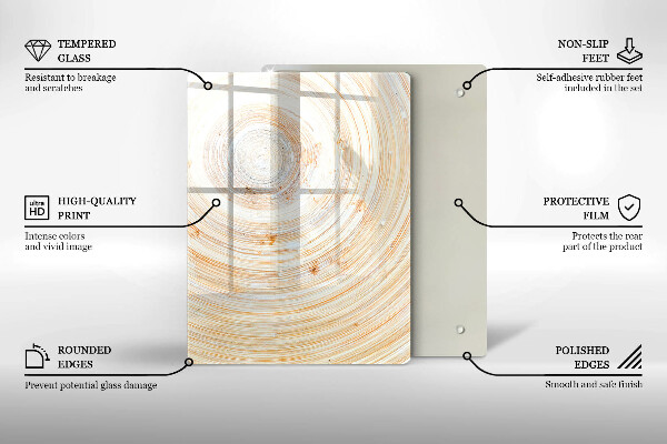 Abdeckung induktionskochfeld Holzstruktur