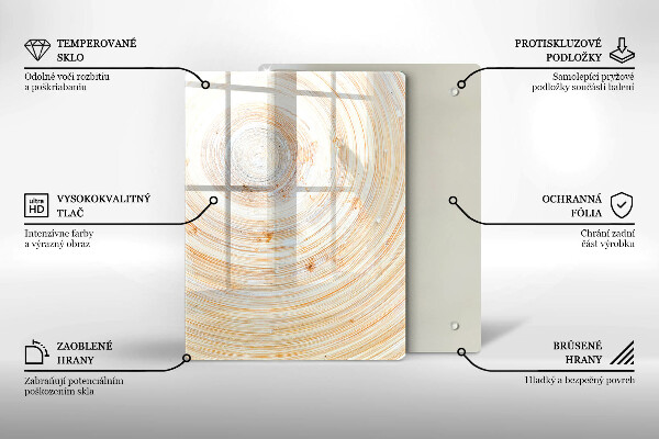 Abdeckung induktionskochfeld Holzstruktur