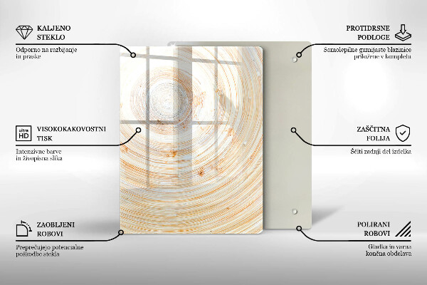 Abdeckung induktionskochfeld Holzstruktur