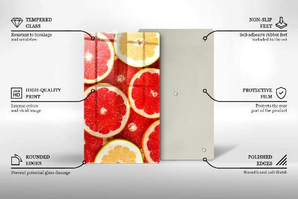 Abdeckung induktionskochfeld Grapefruitscheiben