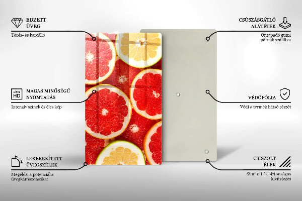 Abdeckung induktionskochfeld Grapefruitscheiben