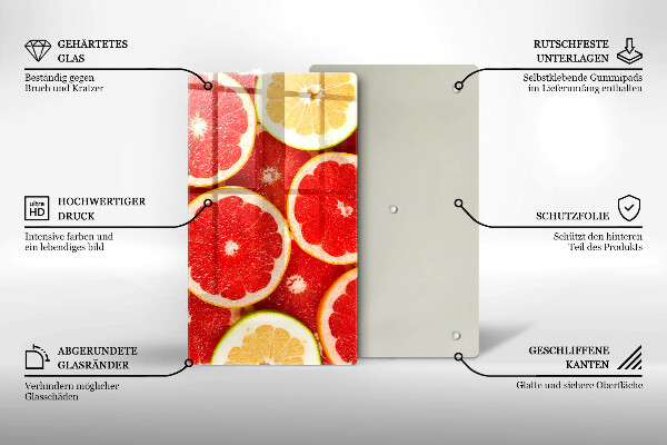 Abdeckung induktionskochfeld Grapefruitscheiben