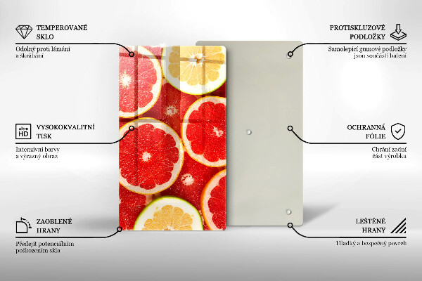 Abdeckung induktionskochfeld Grapefruitscheiben