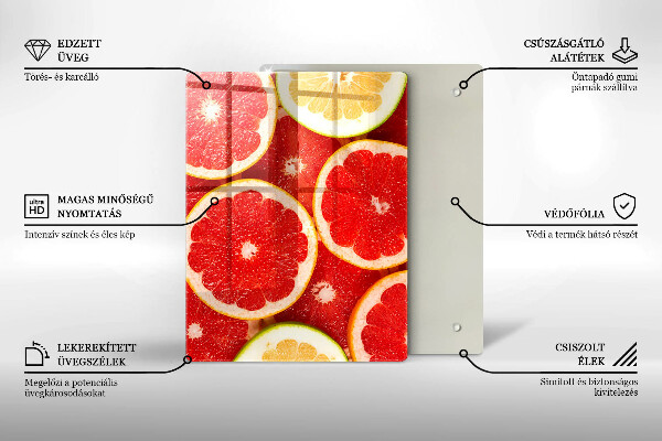 Abdeckung induktionskochfeld Grapefruitscheiben