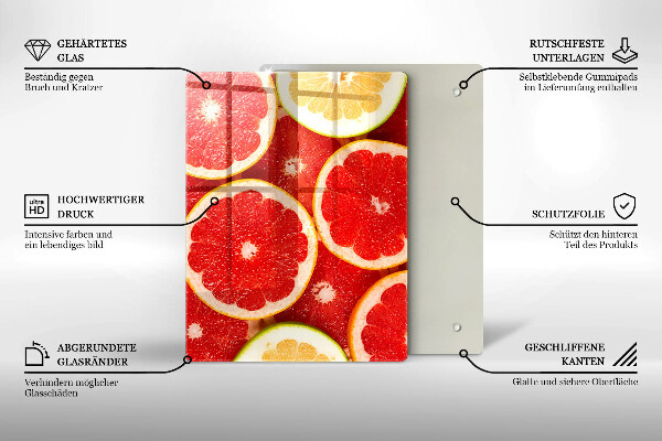 Abdeckung induktionskochfeld Grapefruitscheiben