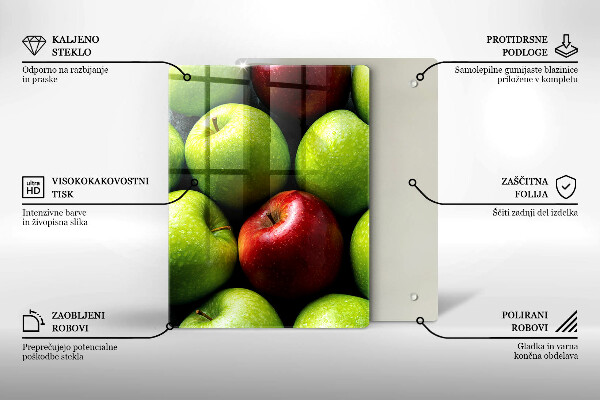 Abdeckung induktionskochfeld Saftige Äpfel