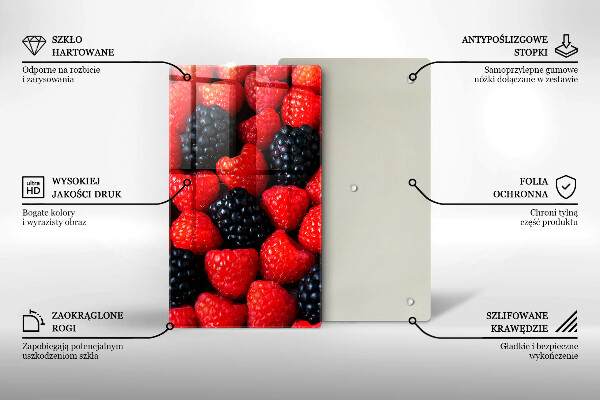 Abdeckung induktionskochfeld Himbeeren und Brombeeren
