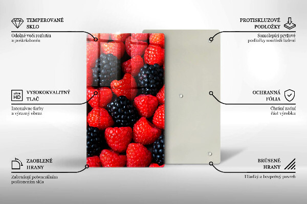 Abdeckung induktionskochfeld Himbeeren und Brombeeren