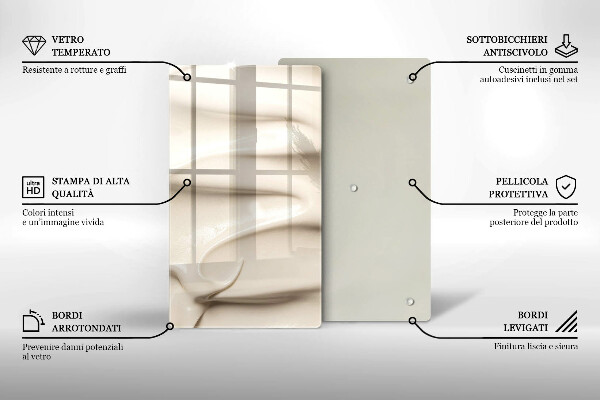 Abdeckung induktionskochfeld Cremiges Eis