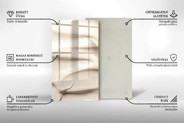 Abdeckung induktionskochfeld Cremiges Eis
