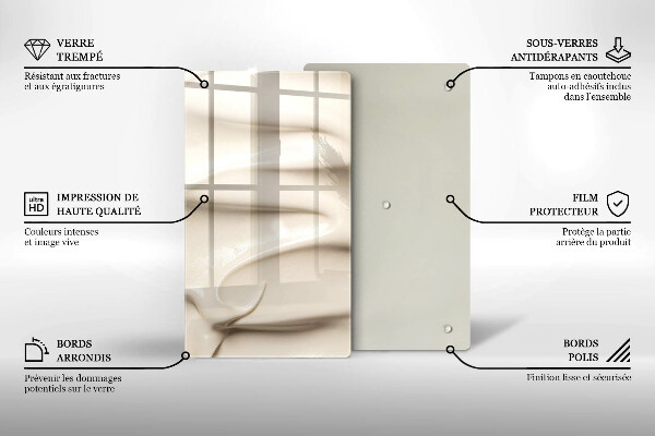 Abdeckung induktionskochfeld Cremiges Eis