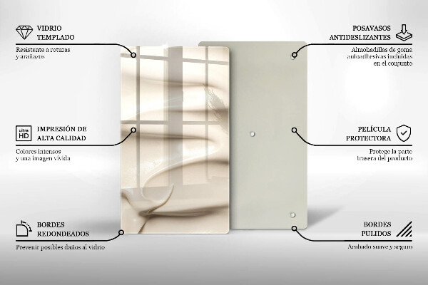 Abdeckung induktionskochfeld Cremiges Eis
