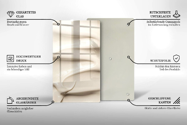 Abdeckung induktionskochfeld Cremiges Eis