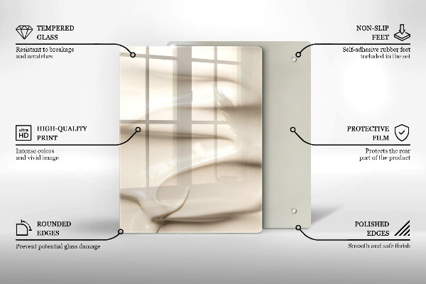 Abdeckung induktionskochfeld Cremiges Eis