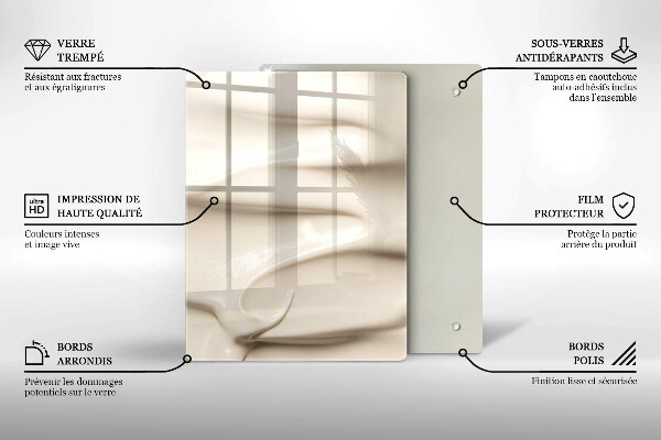 Abdeckung induktionskochfeld Cremiges Eis