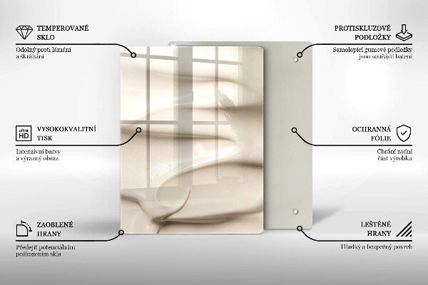 Abdeckung induktionskochfeld Cremiges Eis