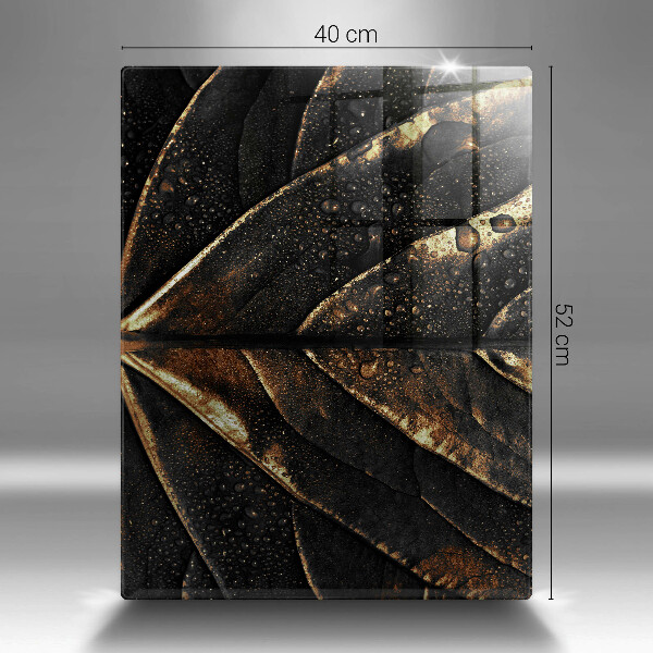 Abdeckung induktionskochfeld Gold Blatt