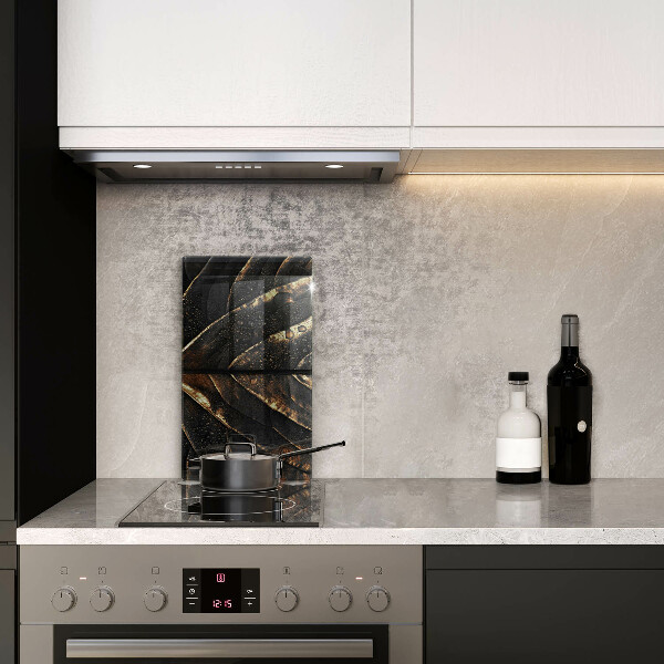 Abdeckung induktionskochfeld Gold Blatt