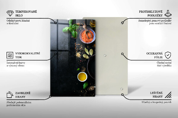 Abdeckung induktionskochfeld Schüsseln mit Gewürzen