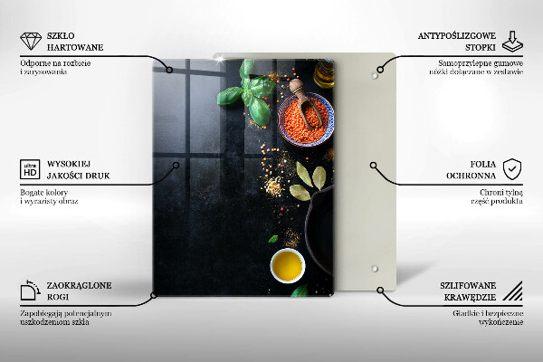 Abdeckung induktionskochfeld Schüsseln mit Gewürzen