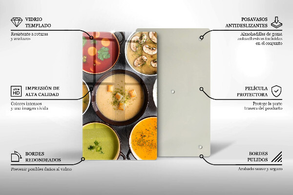 Abdeckung induktionskochfeld Bunte Suppen