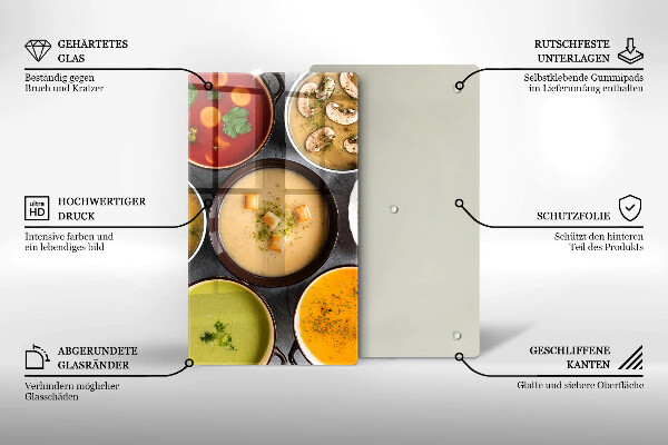 Abdeckung induktionskochfeld Bunte Suppen