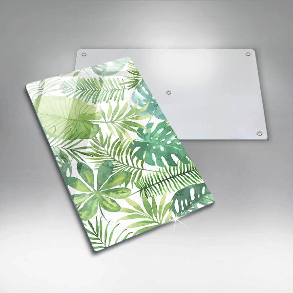 Herd abdeckplatte Aquarell-Boho-Blätter