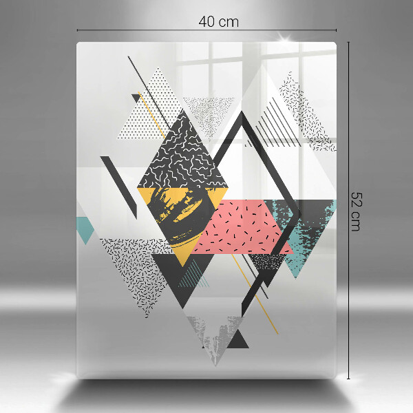 Herd abdeckplatte Abstrakte Dreiecke