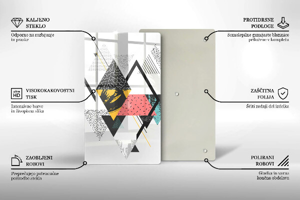 Herd abdeckplatte Abstrakte Dreiecke