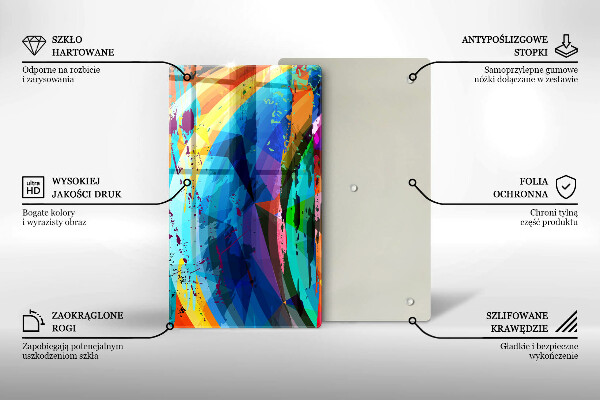 Herd abdeckplatte Bunte Farbflecken
