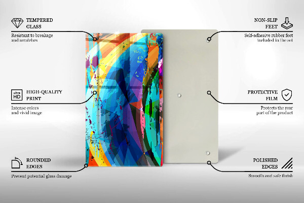 Herd abdeckplatte Bunte Farbflecken
