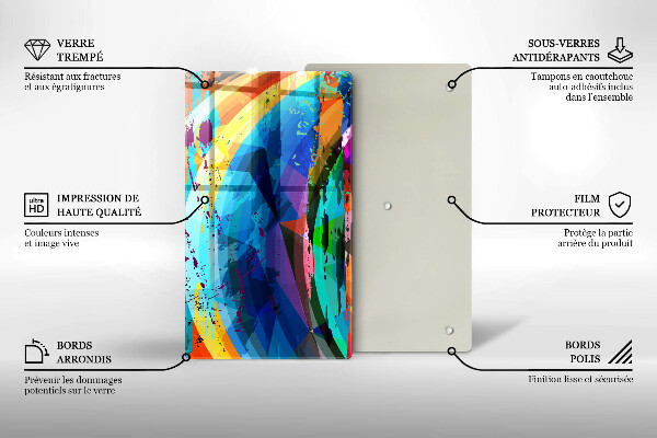 Herd abdeckplatte Bunte Farbflecken