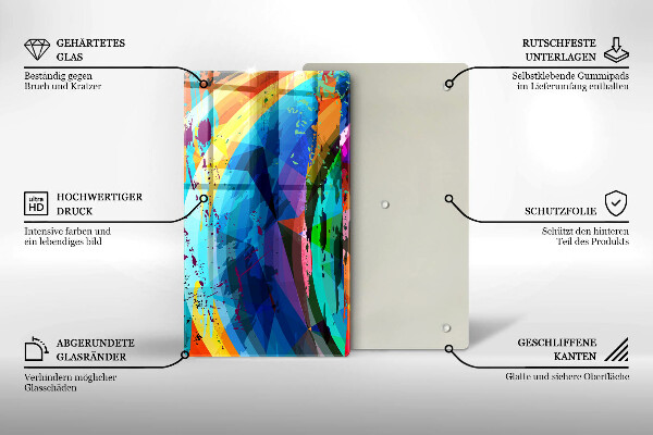 Herd abdeckplatte Bunte Farbflecken