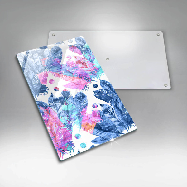 Herd abdeckplatte Federn-Boho-Illustration