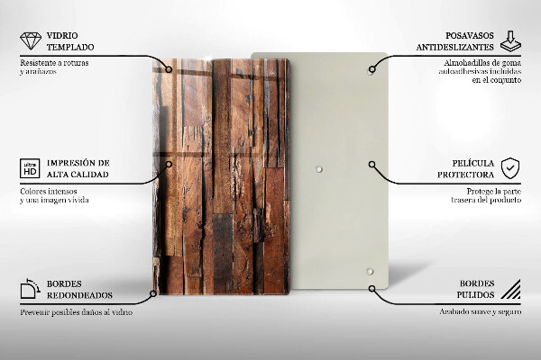 Herd abdeckplatte Dekorative Holzbretter